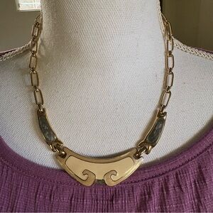 Chic Gold and Silver-Tone Necklace